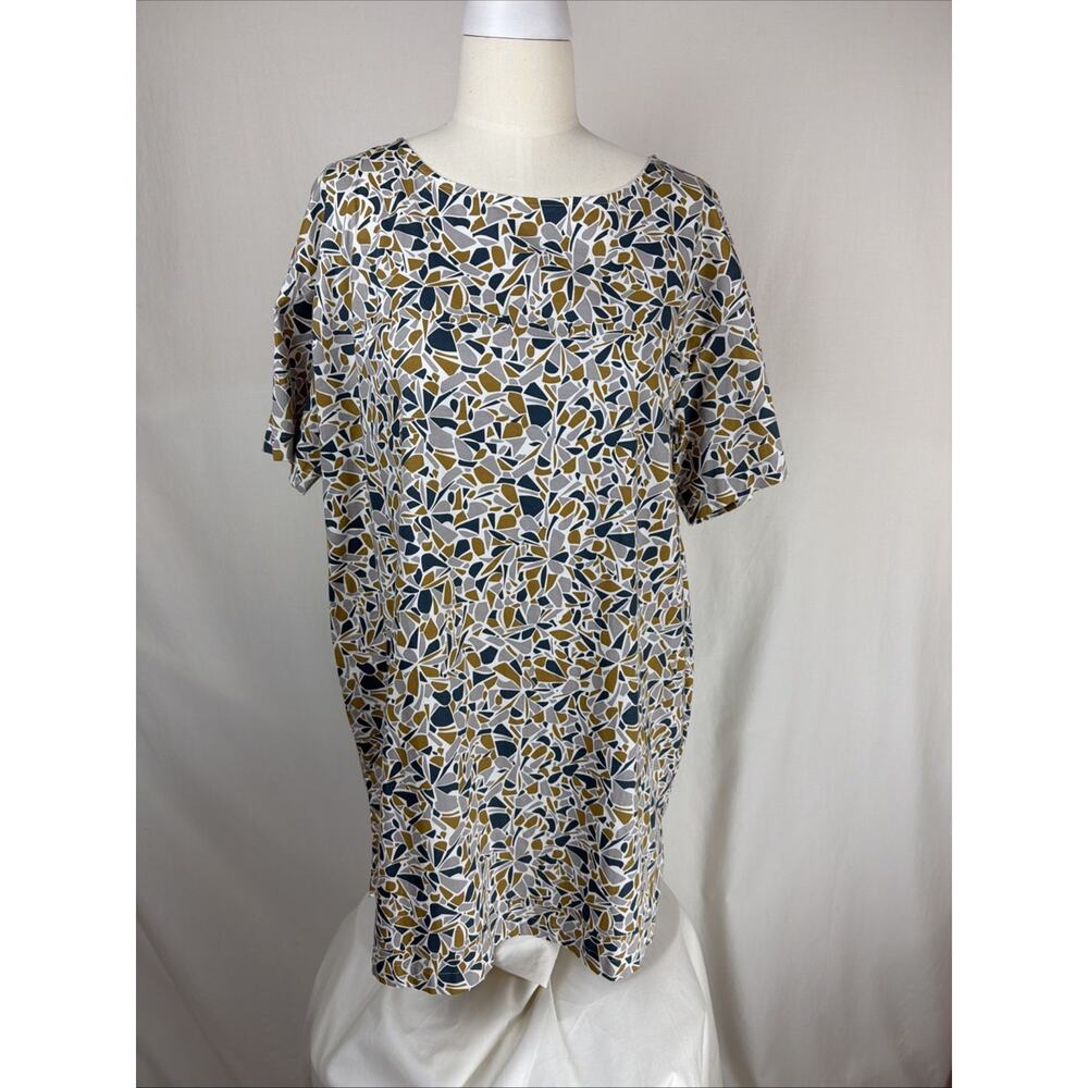 NWT Chalet T53830 Multi-Colored Pattern High Low Hem Midi Dress USA #0737 LG